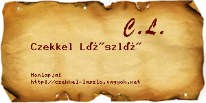 Czekkel László névjegykártya